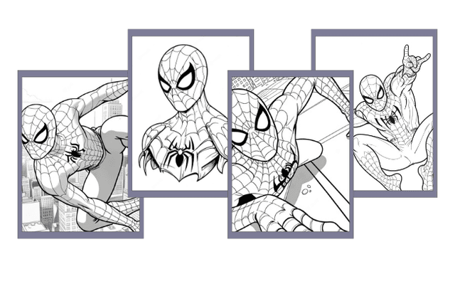 Spiderman Ausmalbilder