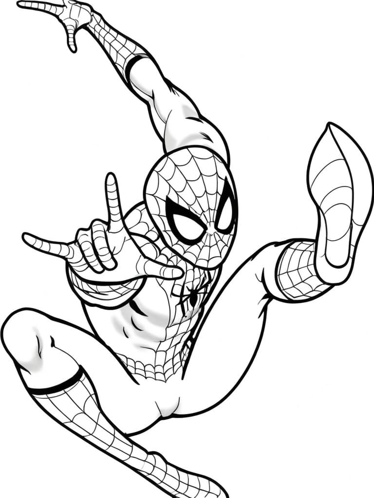 Spider-Man kreativ ausmalen