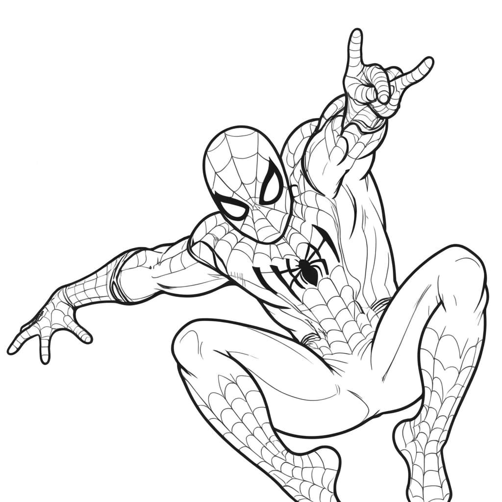 Spider-Man im Flug