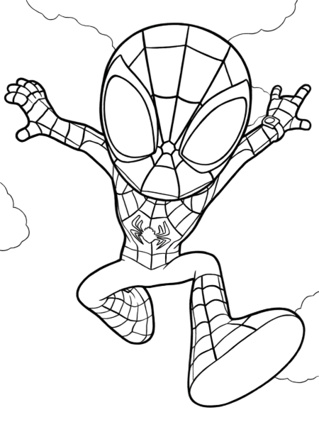 Spidey Ausmalbild