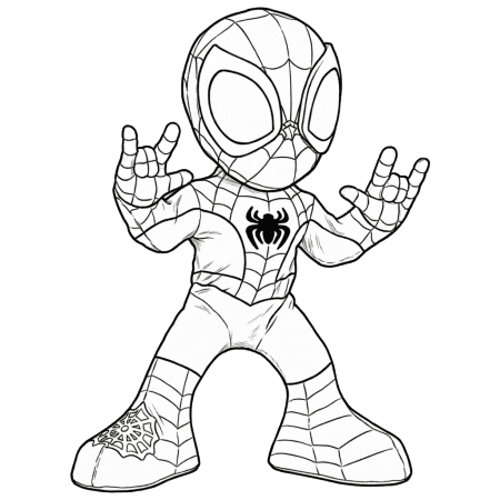Spidey Spider-Man Ausmalbild