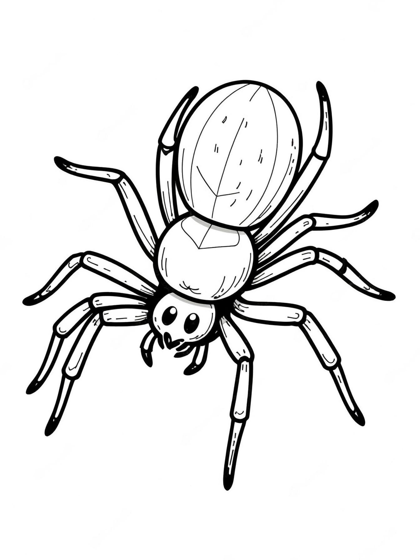 Spinne Ausmalbild