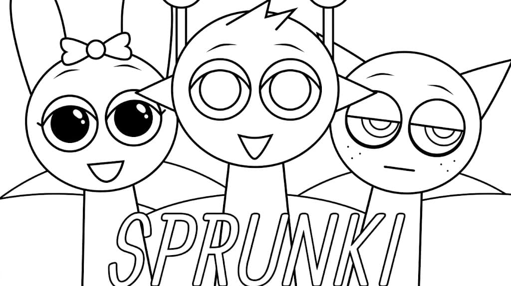 Sprunki Zeichnung Ausmalbild