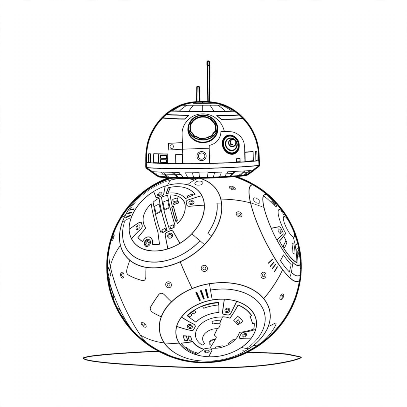BB-8 – Star Wars Malvorlage zum Ausmalen