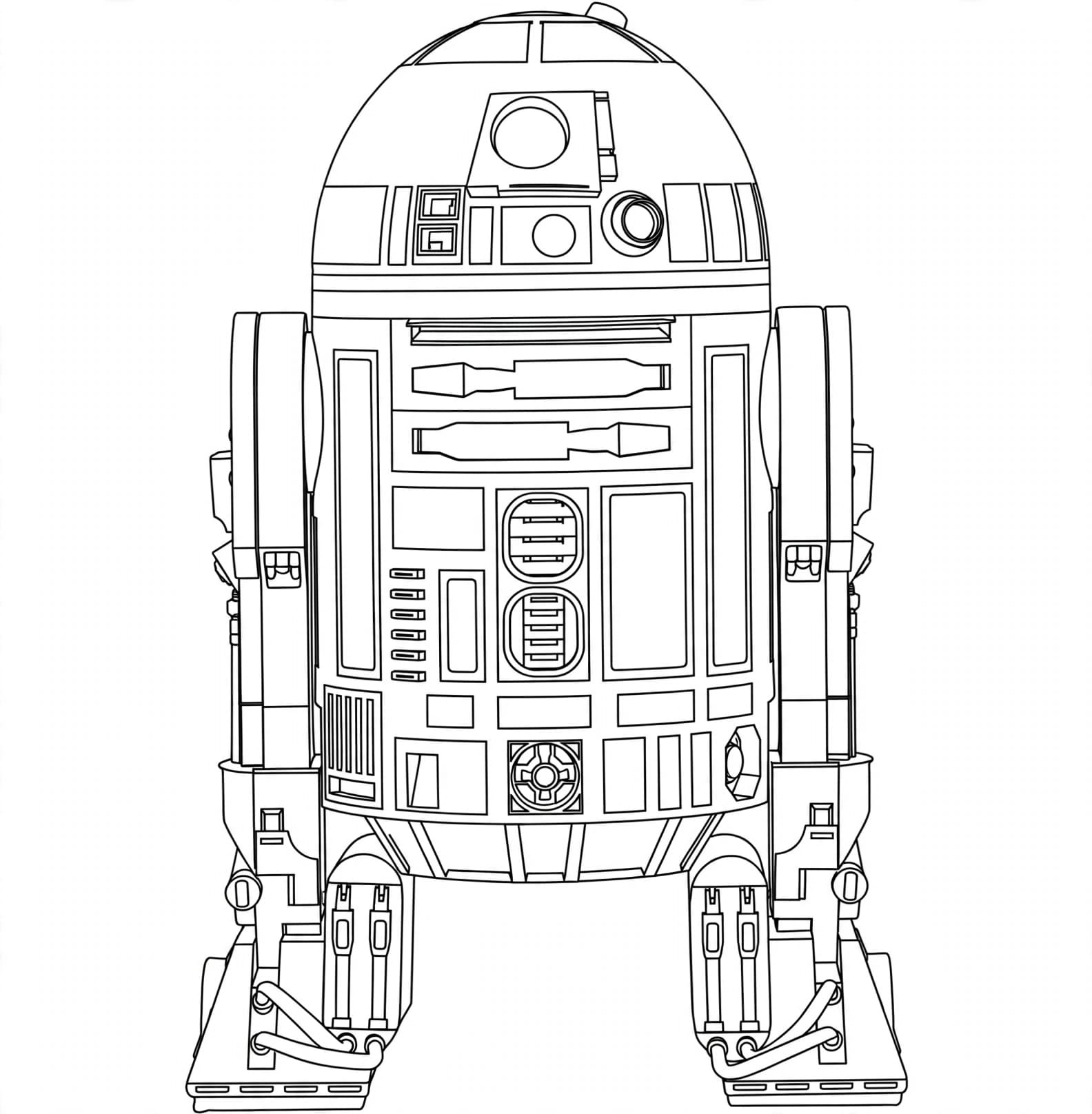 R2-D2 – Star Wars Malvorlage zum Ausmalen