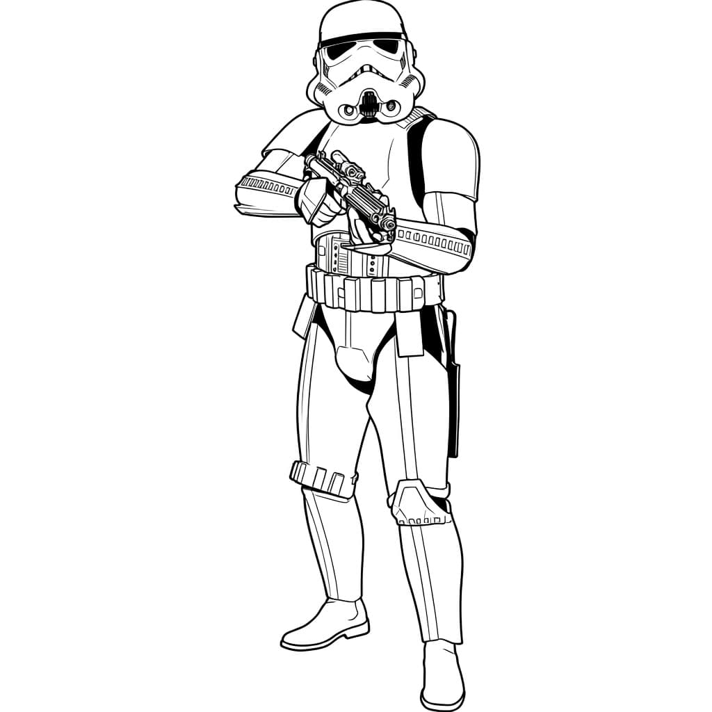 Stormtrooper – Star Wars Malvorlage zum Ausmalen