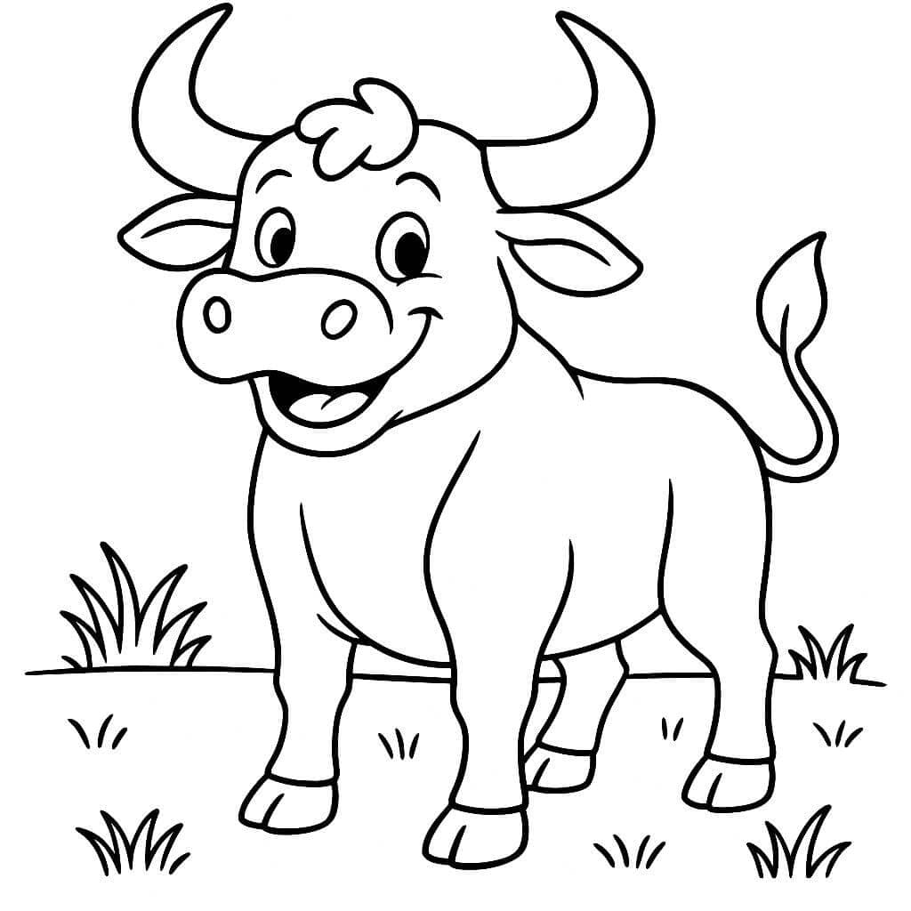 Stier Ausmalbild