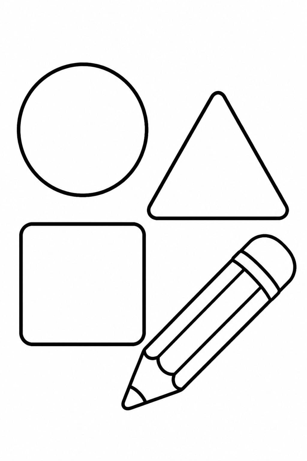 Einfacher Stift Ausmalbild