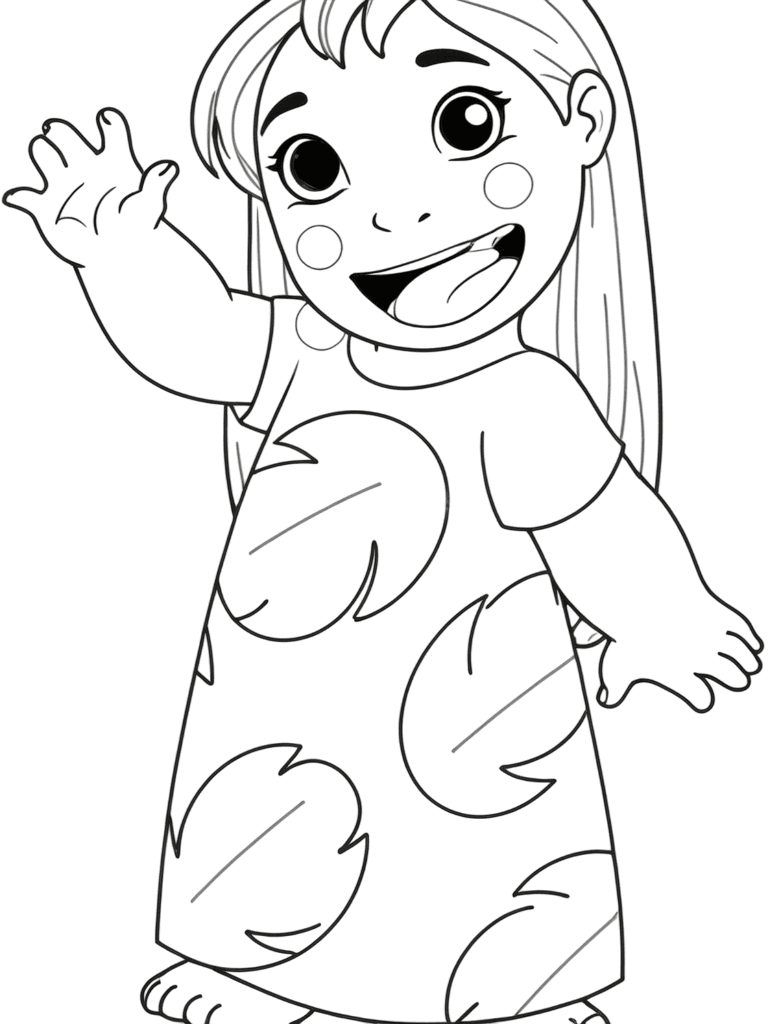 Lilo zum Ausmalen
