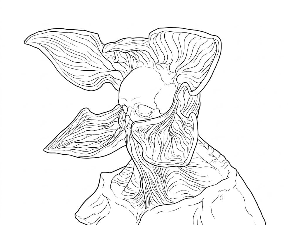 Demogorgon Stranger Things Ausmalbild