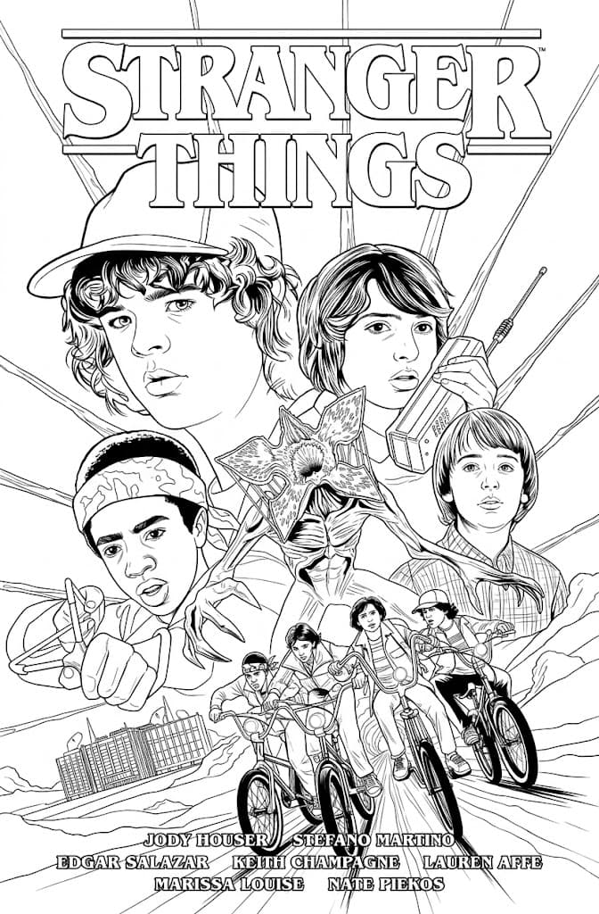 Stranger Things Magazin Ausmalbild