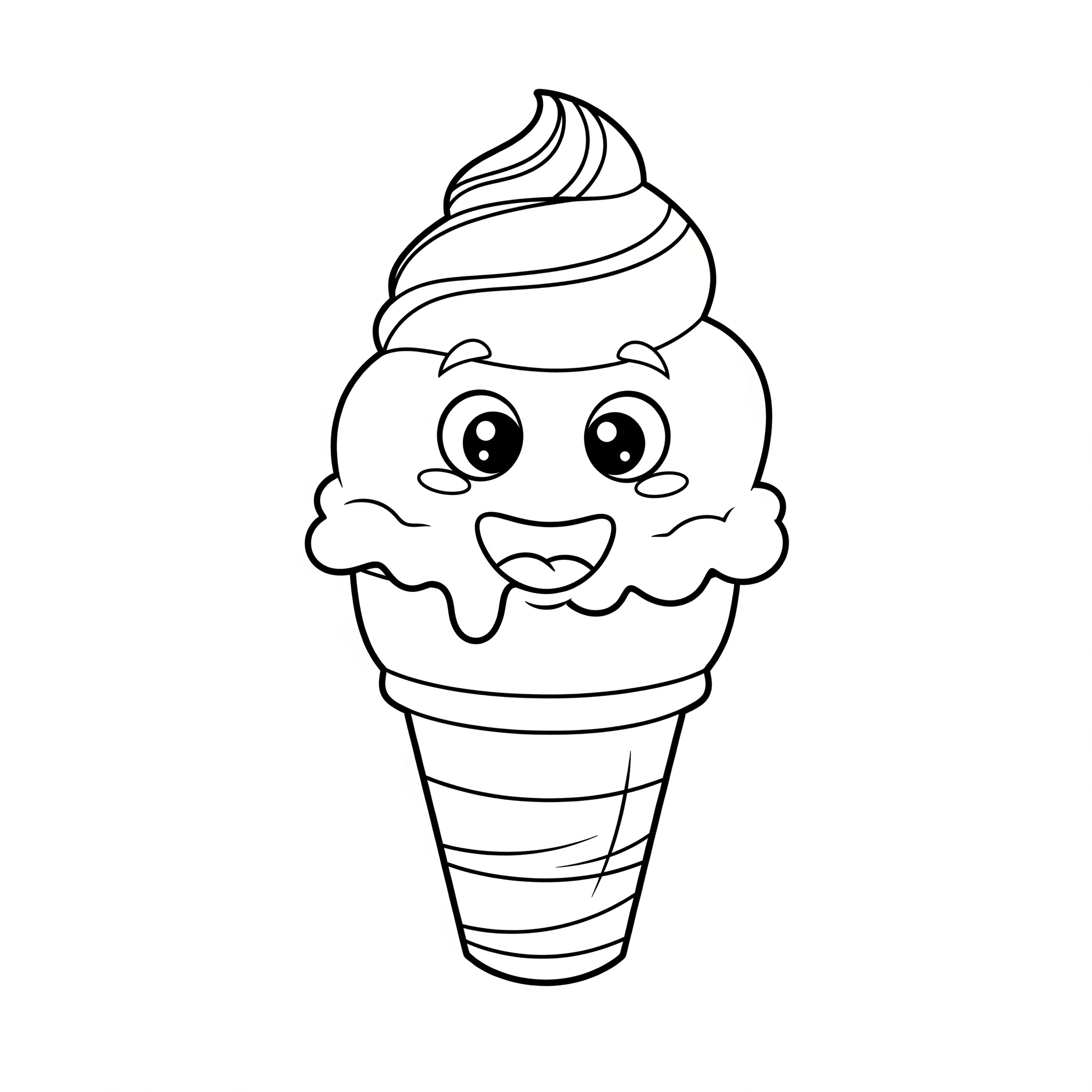 Eiscreme Ausmalbild