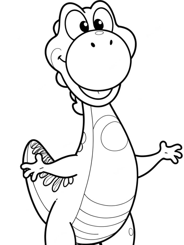 Erwachsener Yoshi zum Ausmalen