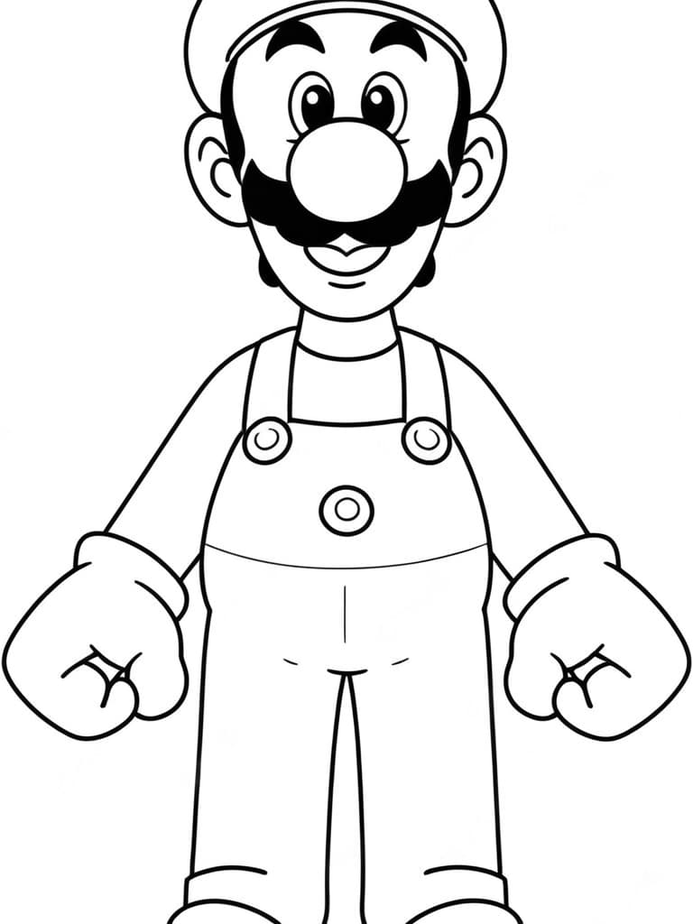 Luigi zum Ausmalen