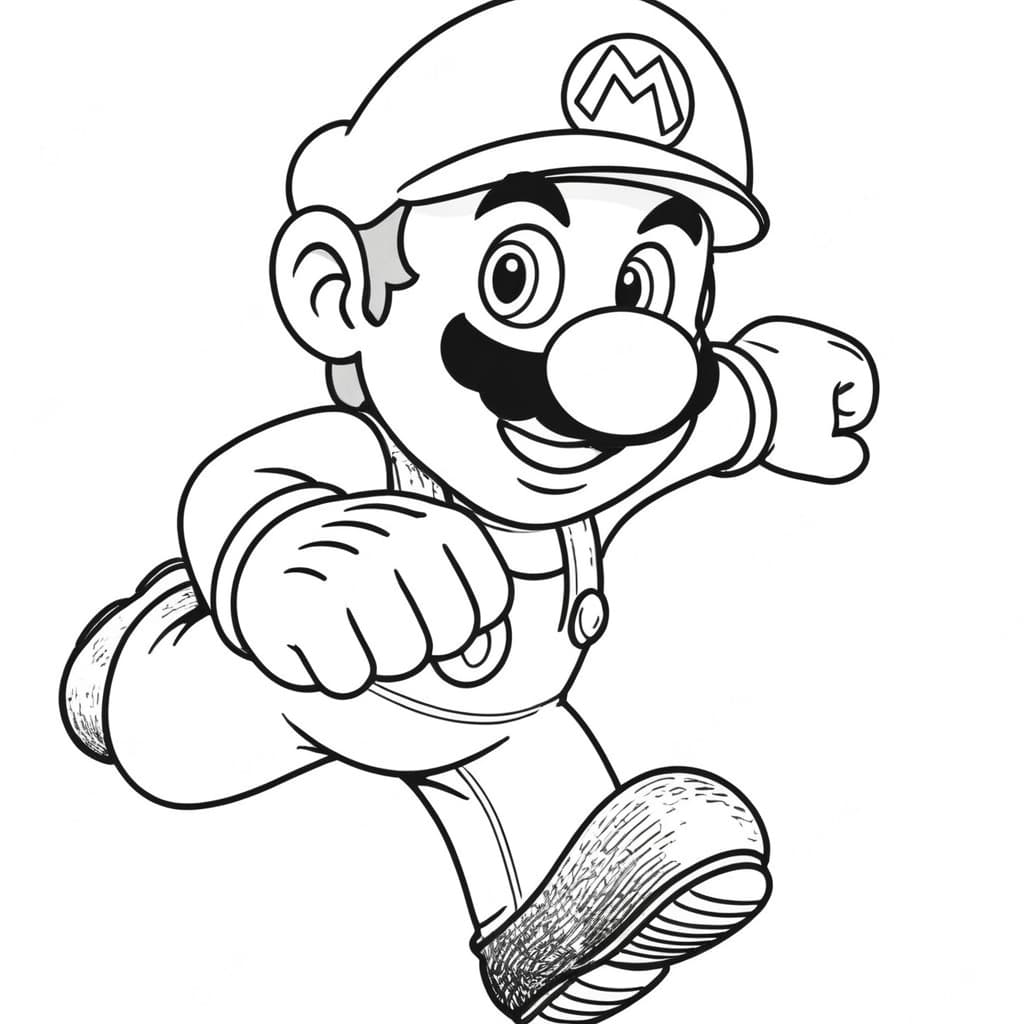 Super Mario Abenteuer zum Ausmalen