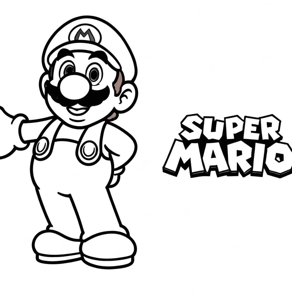 Super Mario World zum Ausmalen