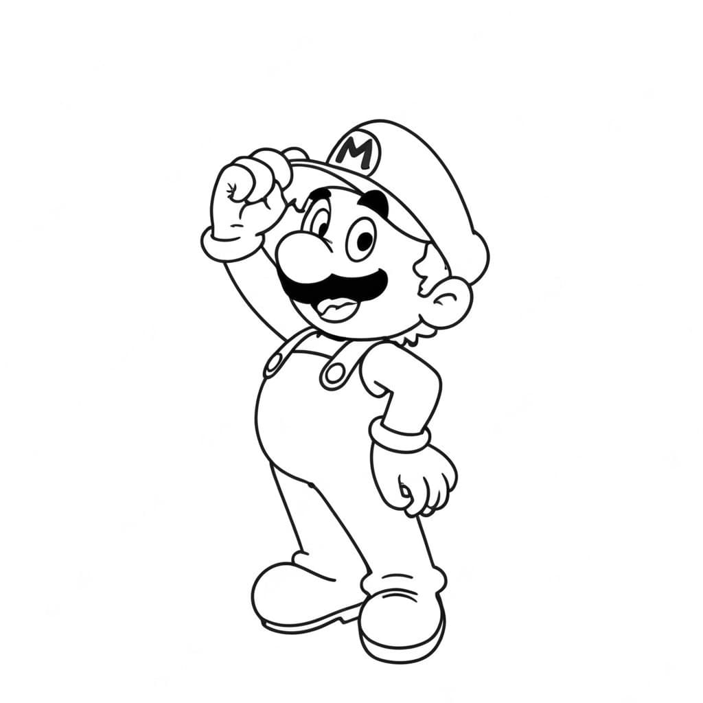 Super Mario zum Anmalen