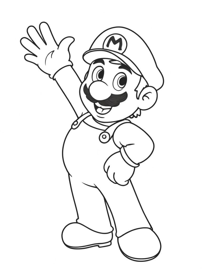 Super Mario zum Ausmalen