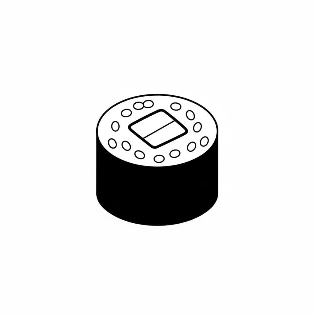 Sushi Ausmalbild