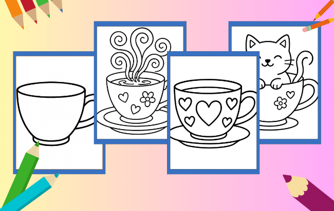 Tasse Ausmalbilder