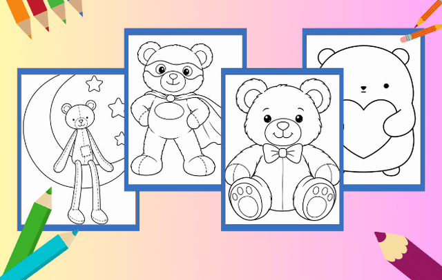 Teddybär Ausmalbilder