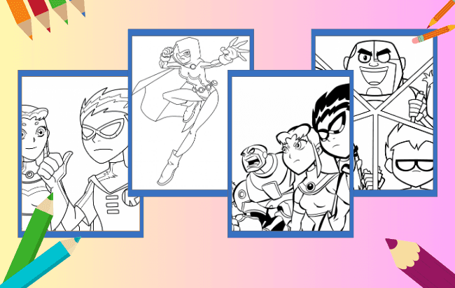 Teen Titans Ausmalbilder