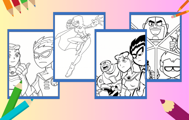 Teen Titans Ausmalbilder