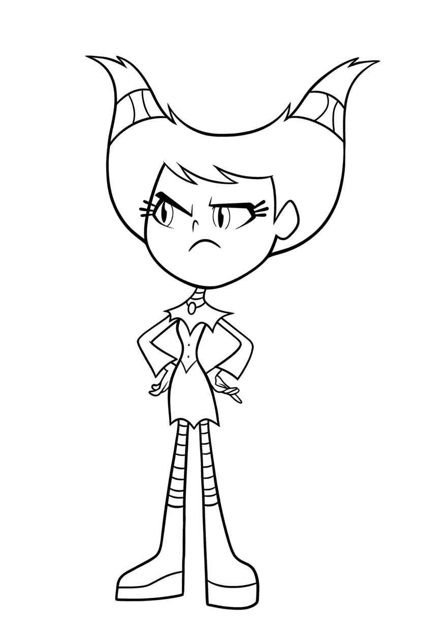 Jinx Teen Titans Ausmalbild