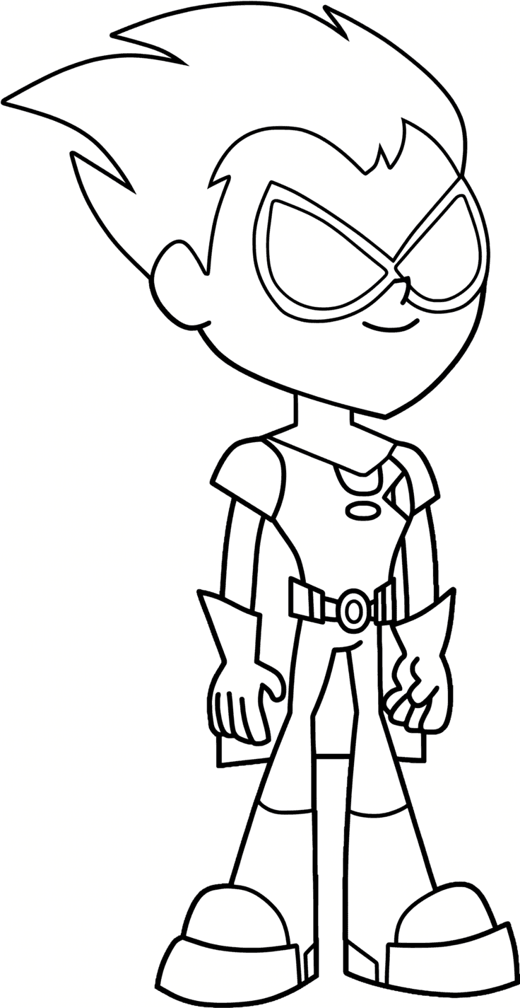 Robin Teen Titans Ausmalbild
