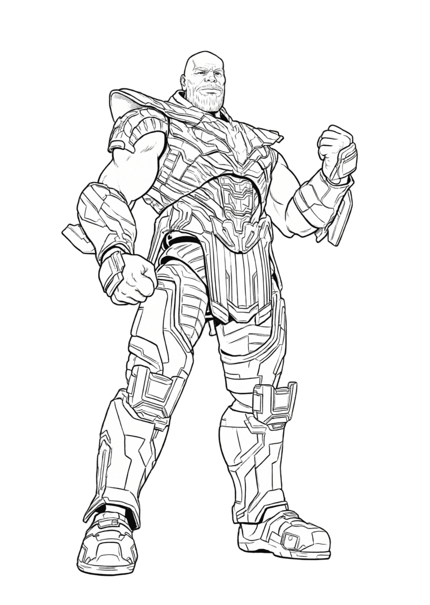 Thanos Ausmalbild