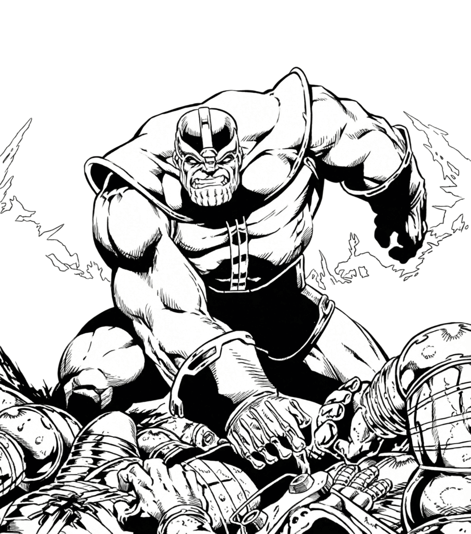 Thanos Comics Ausmalbild