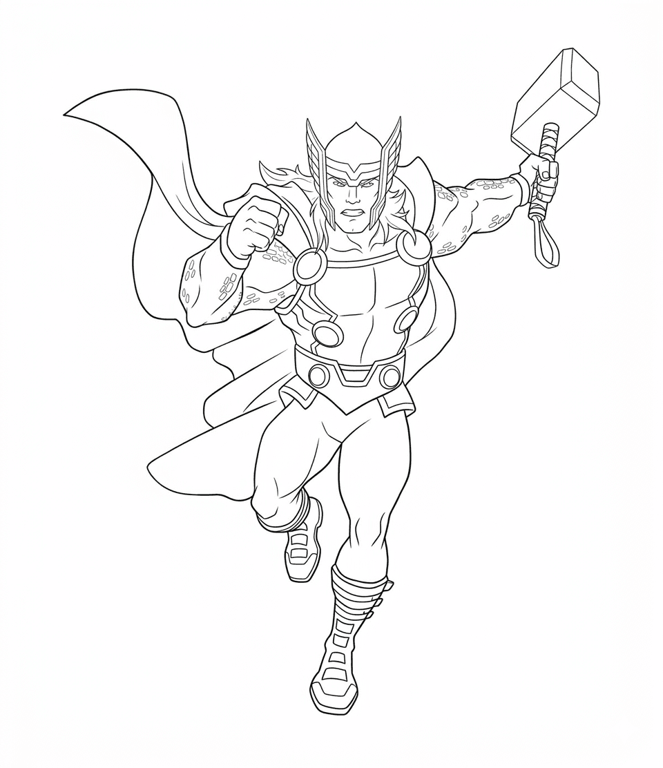 Thor Ausmalbild