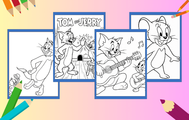 Tom und Jerry Ausmalbilder