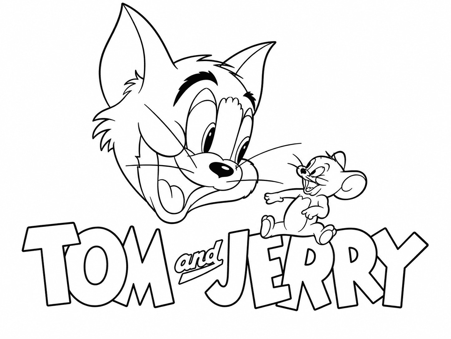 Tom und Jerry Ausmalbild