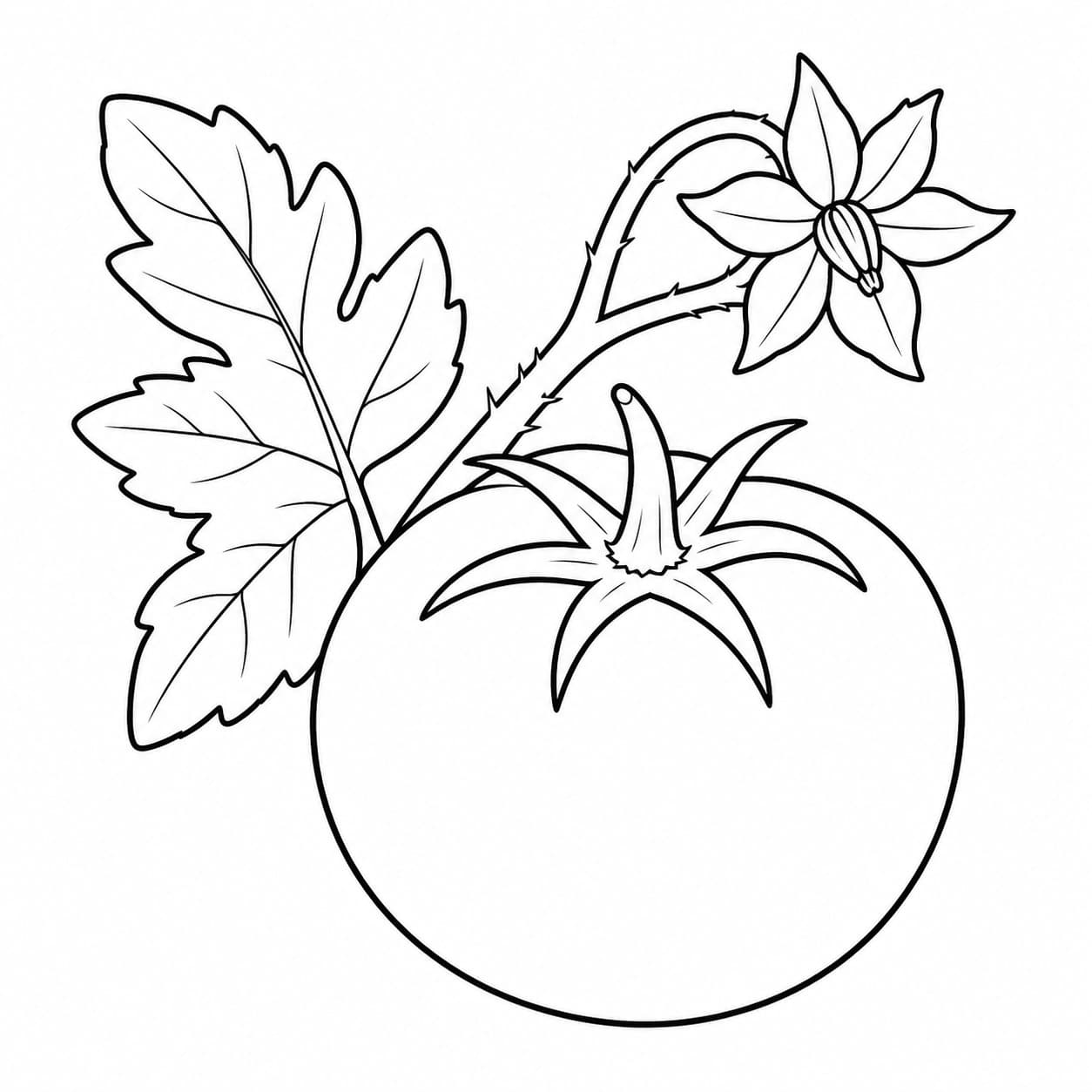 Tomate Ausmalbild