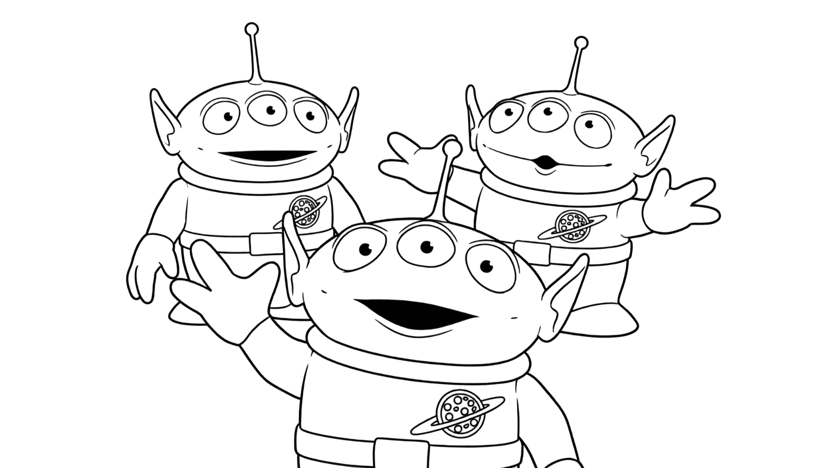 Aliens Toy Story Ausmalbild