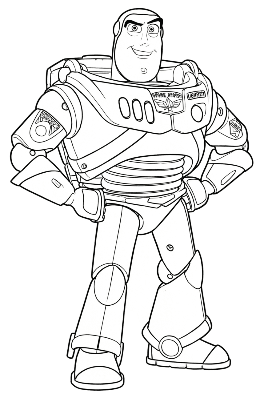 Buzz Lightyear Toy Story Ausmalbild
