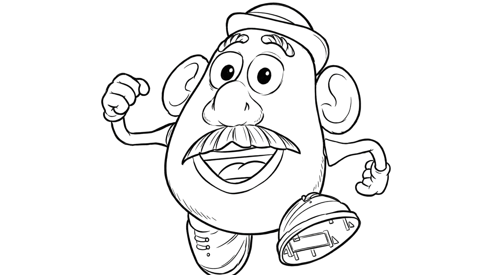 Mr. Potato Head Toy Story Ausmalbild