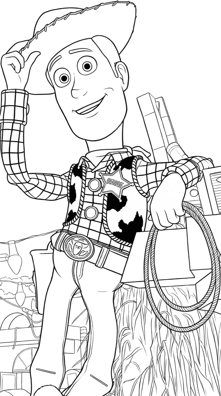 Sheriff Woody Toy Story Ausmalbild