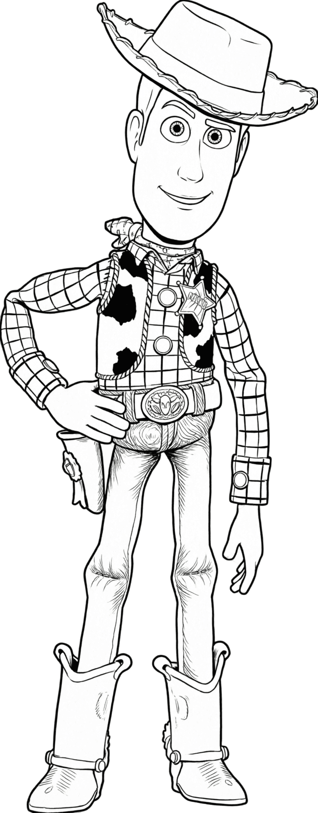 Woody Ausmalbild