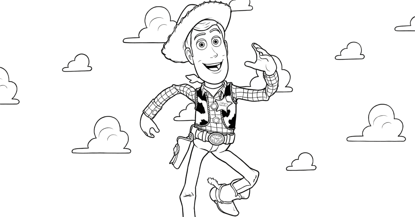 Woody Toy Story Ausmalbild