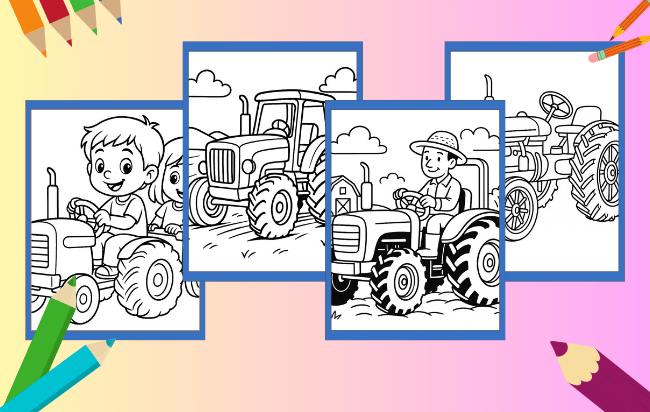 Traktor Ausmalbilder