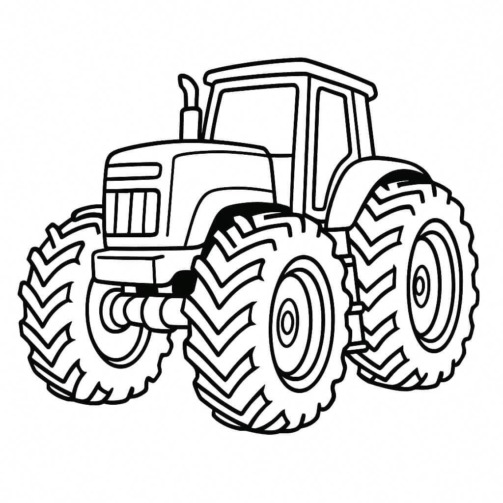 Monster-Traktor – Ausmalbild