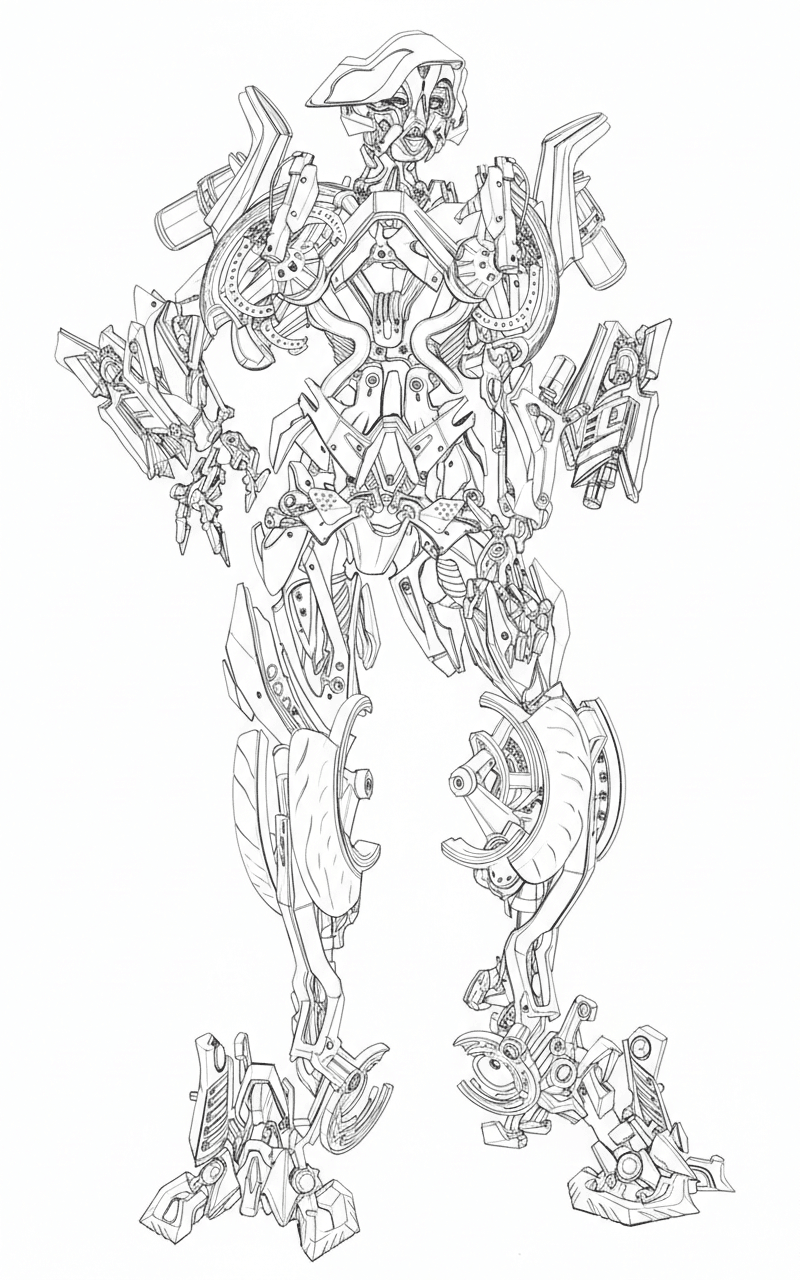 Arcee Transformers Ausmalbild