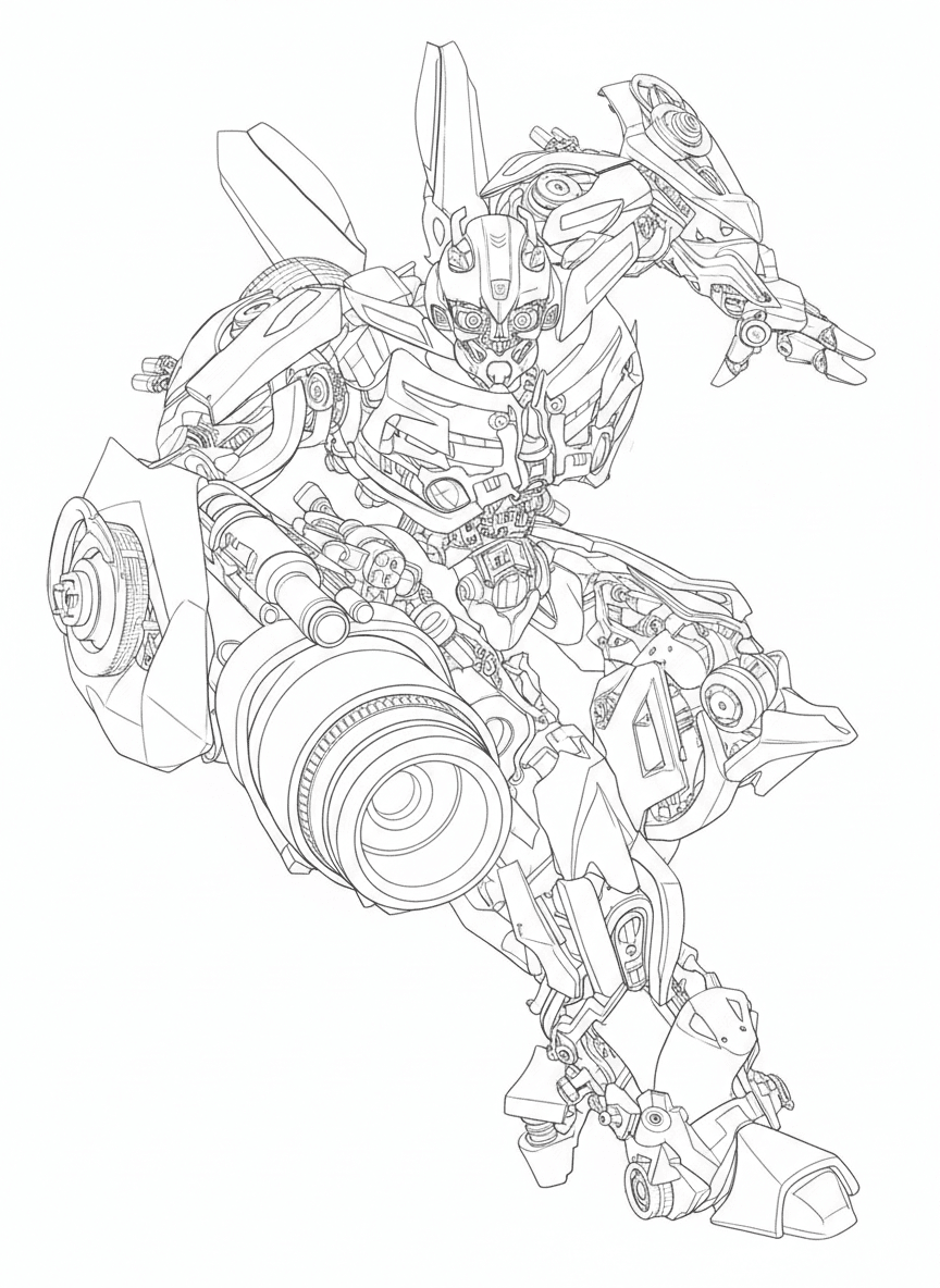Bumblebee Transformers Ausmalbild