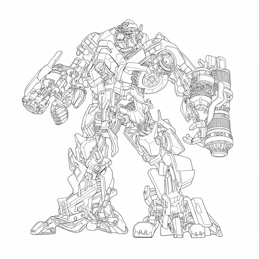 Ironhide Transformers Ausmalbild