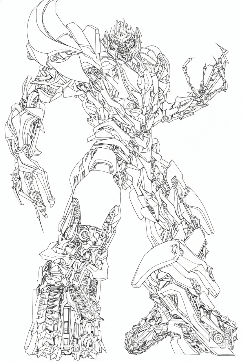 Megatron Transformers Ausmalbild
