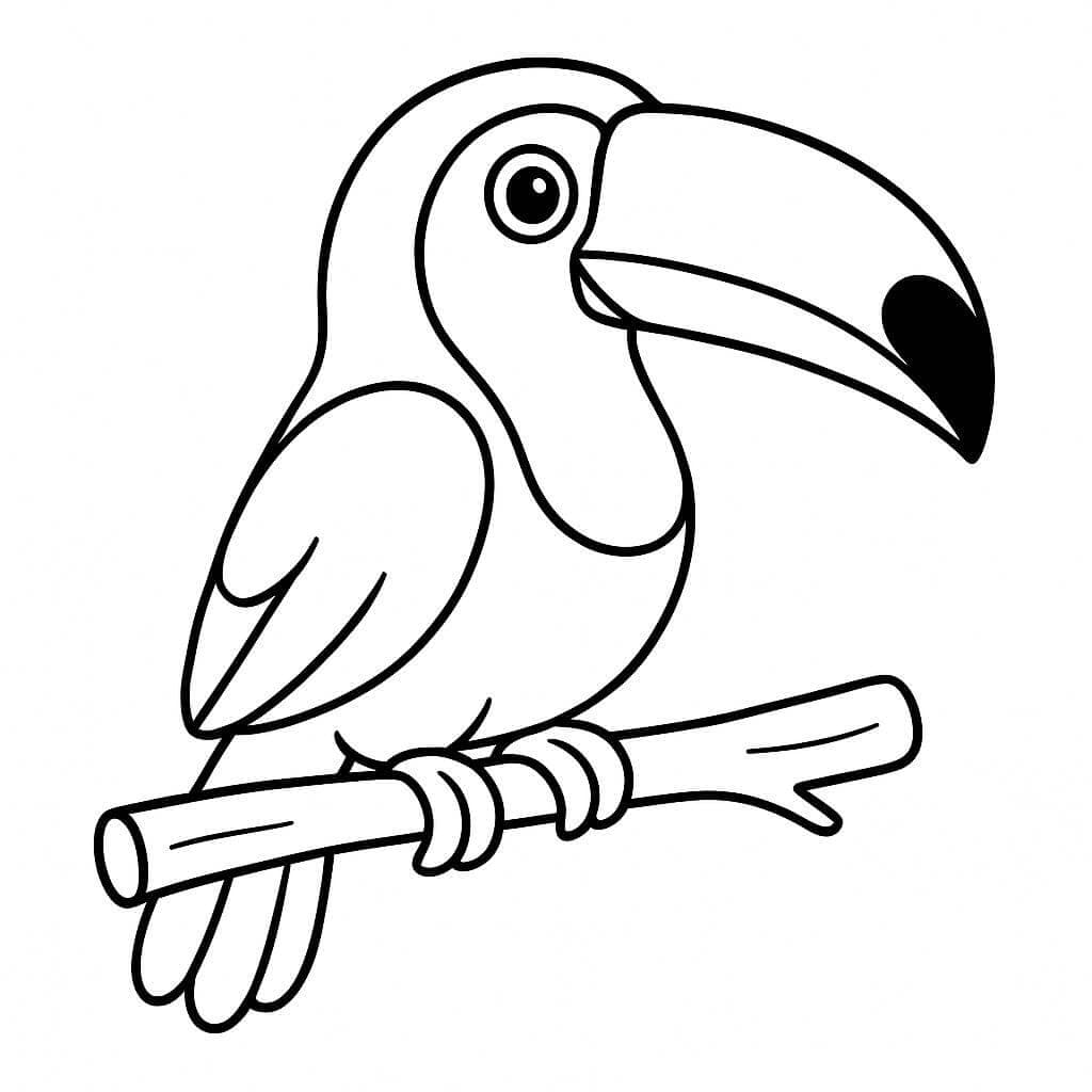 Tukan Ausmalbild