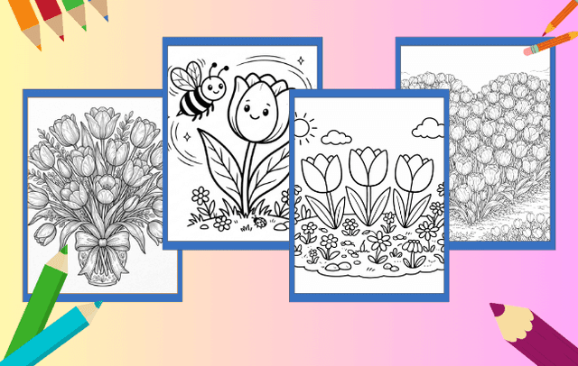 Tulpe Ausmalbilder