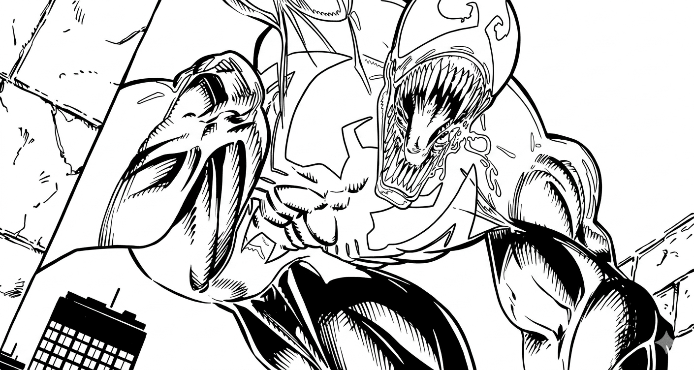 Venom Comic Ausmalbild